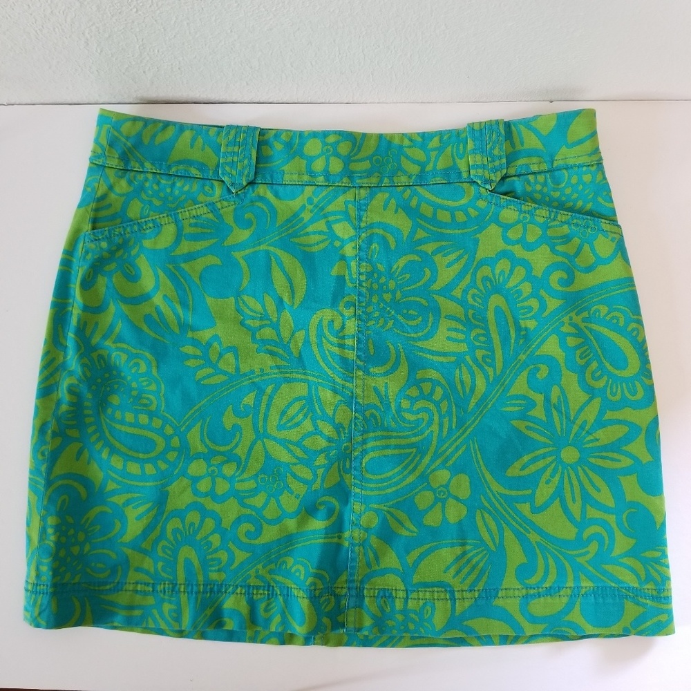 Lilly Pulitzer Agnes Skirt Twill Paisley Size 10